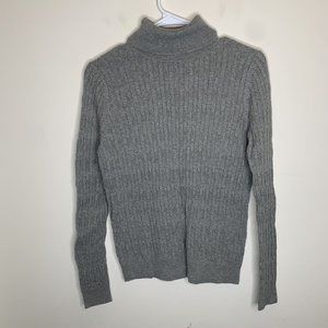 Talbots Womens S Grey Long Sleeve Turtleneck Sweater